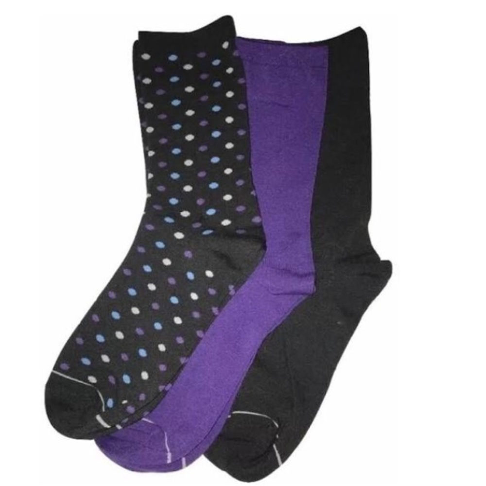 Silver Toe by Gold Toe 3 Pair Women's Fashion Crew Socks